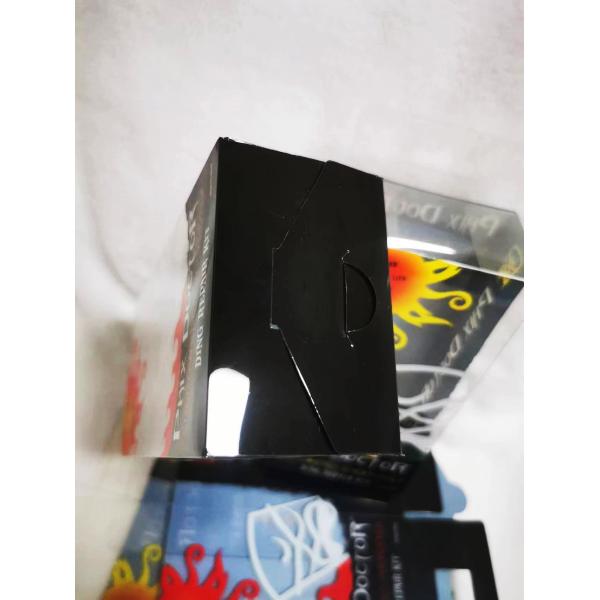 Nice design printing plastic packaging box with good bottom design and hanger