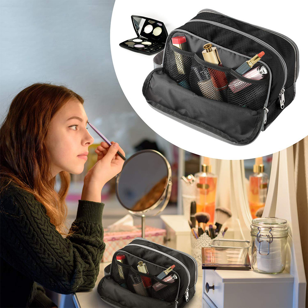 Water Resistant Mens Nylon Travel Toiletry Organizer