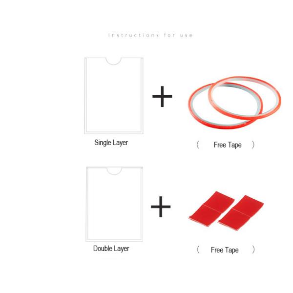 Custom Transparent Plastic Acrylic Sheet Slatwall Brochure Holders Cast Display