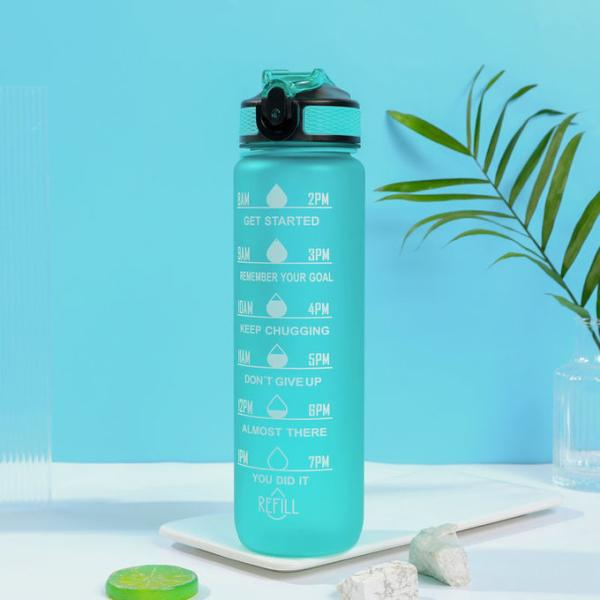 Fashionable Gradient Color Frosted Plastic Sports Water Bottle 750ml Cycling Water Bottles Custom Keep Yourself Hydrated Lightweight Durable