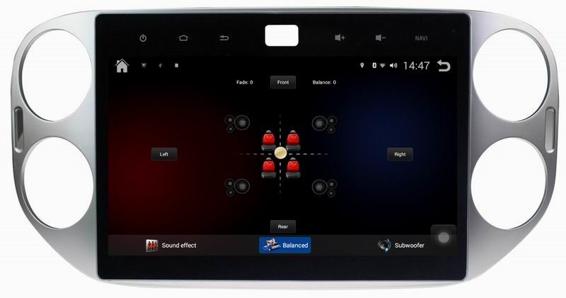 Ouchuangbo car dvd head unit stereo android 4.4 for Volkswagen Tiguan 2013 with 1024 * 600 resolution and DVR