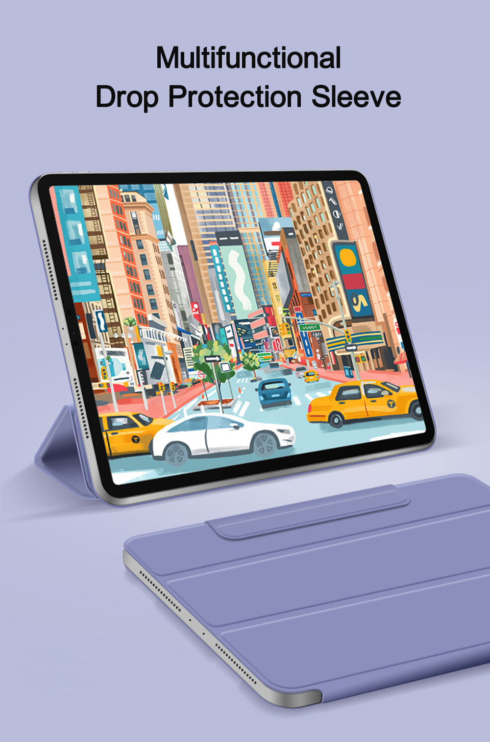 Smart Folio Tablet Case for iPad 10.9 2022 & 11 A16 2025 Ultra Slim PU Leather Tri-Fold Magnetic
