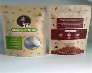 China Front Side Clear Customized Paper Bags For Powder / Candy / Coffee on sale