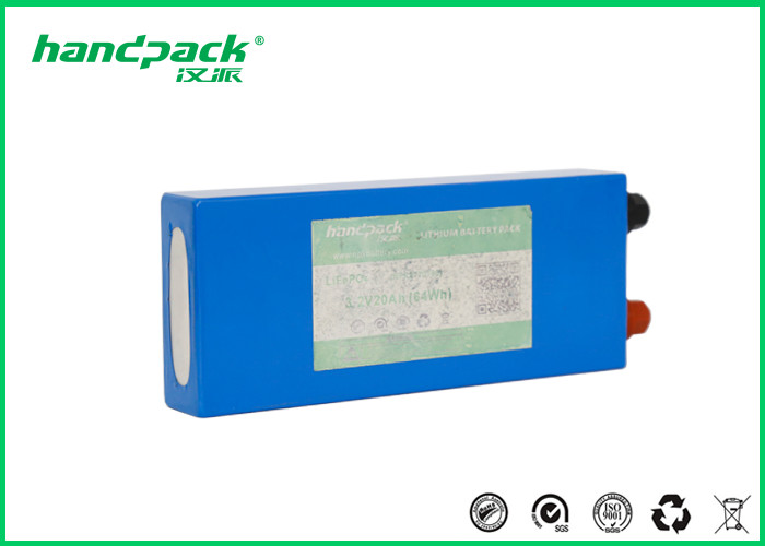 Rechargeable LiFePO4 Battery Cells 3.2 - 3.65V Nominal Voltage Handpack