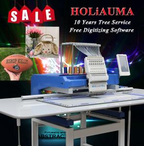 China HOLiAUMA 15 Colors 1 head China factory embroidery machine price with software on sale