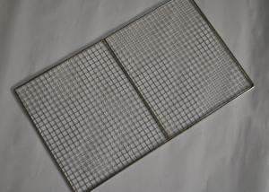 Quality 304 Stainless Steel Crimped Mesh Barbecue Grills Panels / Trays wholesale