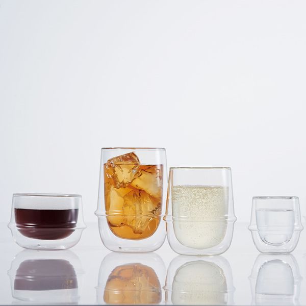 250ml Double Walled Glass Coffee Cup Latte Macchiato Cappuccino Mugs Custom Shape