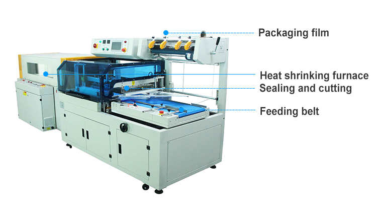 Automatic L Bar Sealer Side Sealing Heat Shrink Wrapping Machine Automatic L Bar Shrink Wrapping Machine