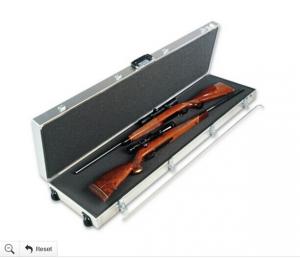 China Hard Shell Rifle Case , Aluminium Rifle Case With Sponge And Safe Locks on sale