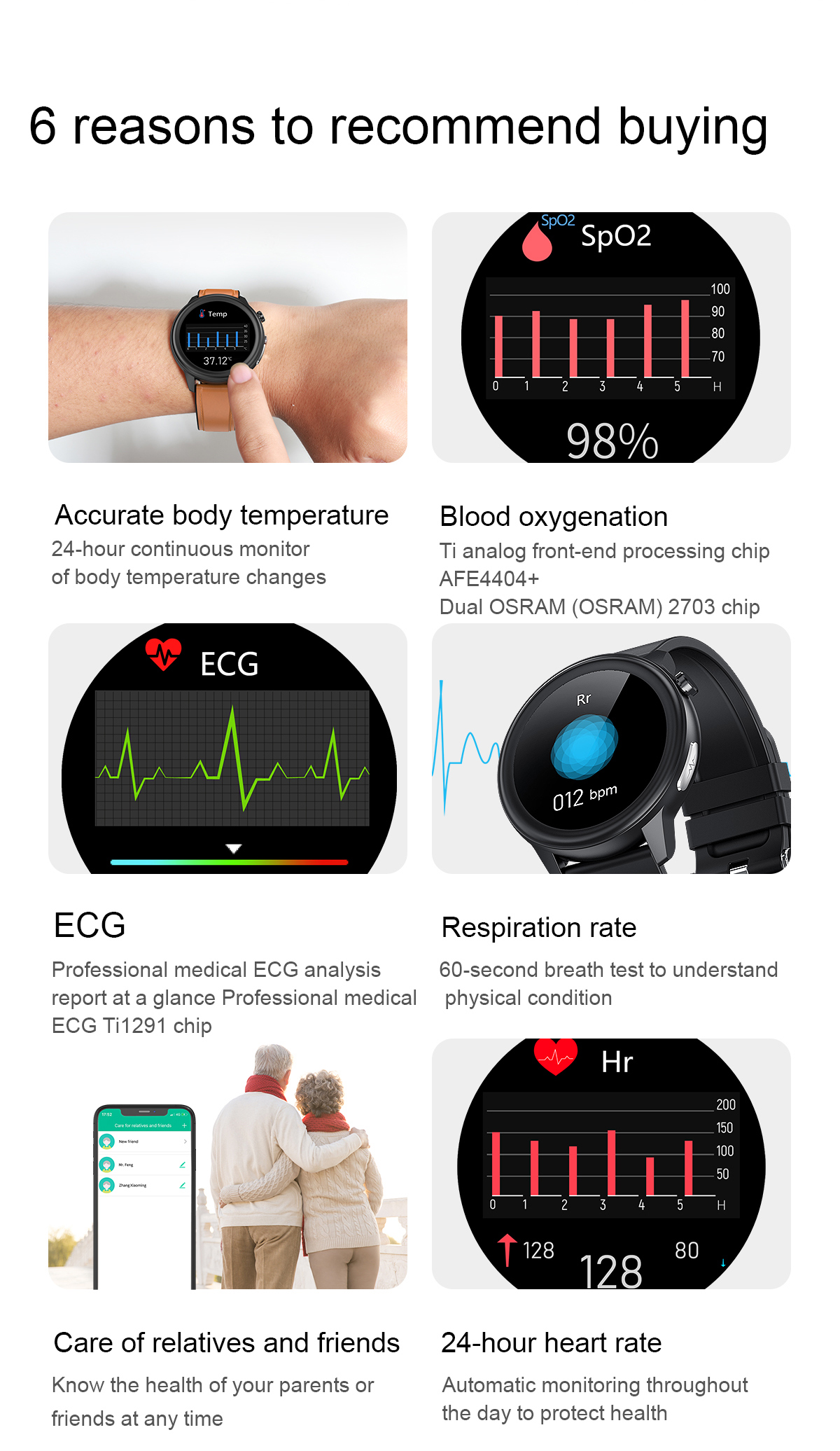 HL80 Smartwatch E80 Waterproof Sports 200mAh Silicone Health Smart Bracelet Band Wristwatch Metal Alloy