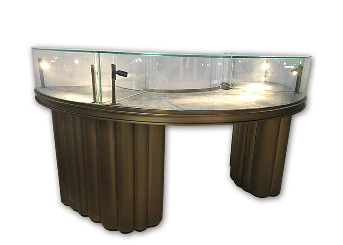 Brand Glass Jewelry Display Showcase Color Customized Retail Shop Fittings