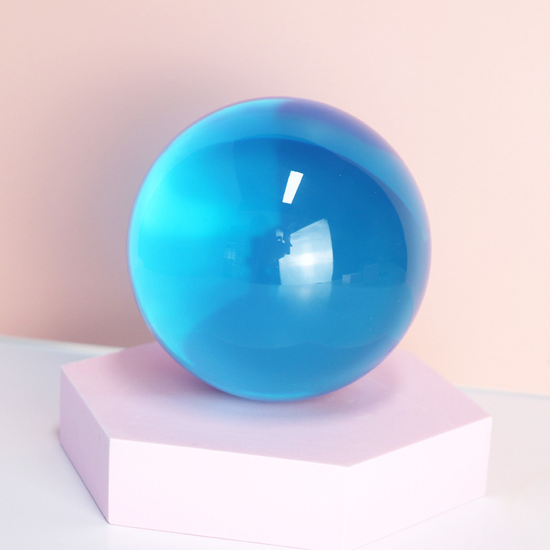 Factory wholesale colored solid resin ball 70mm/80mm/90mm/100mm transparent clear acrylic balls