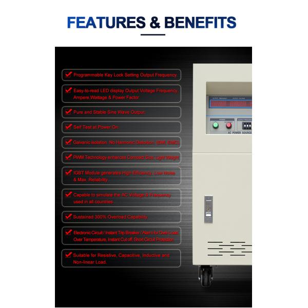 Small Custom Electric Frequency Converter 3 Phase Input 3 Phase Output