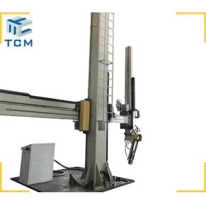 Steel Metal Dished End Polishing Machine Vertical Tank Grinding Automatic