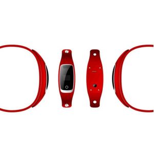 Black Red GPS Tracker Keychain 128g Dog Collar 500mAh