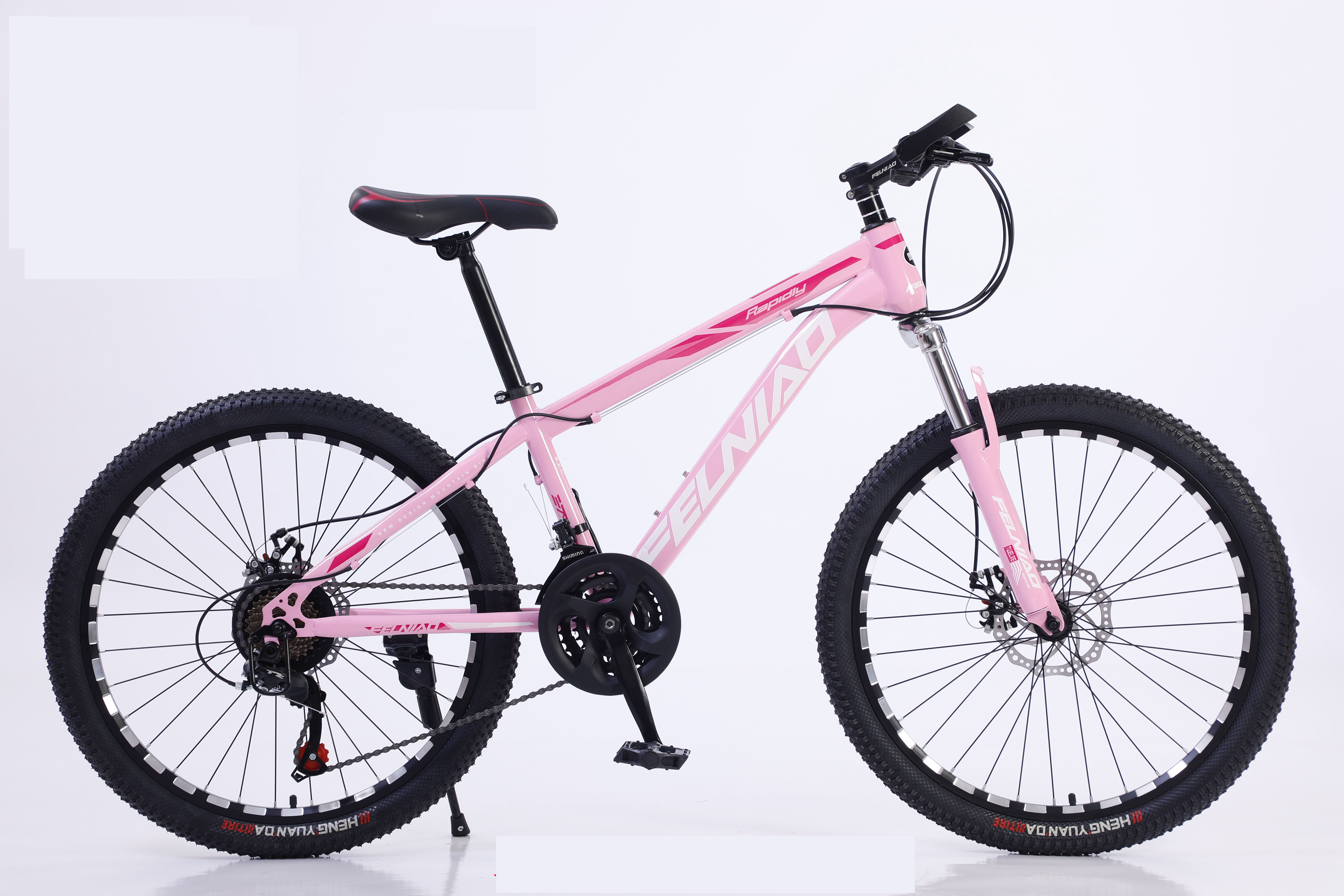 Design Road Bicycle Dual Disc Brakes Bike Racing Mountain Bike with Ordinary Pedal