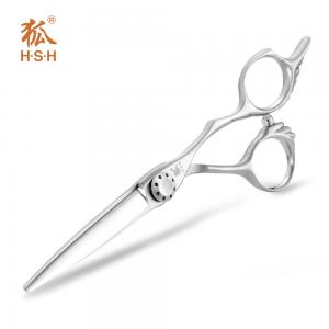 Quality Silver Special Hairdressing Scissors Japanese 440C Steel Engraving Handle wholesale