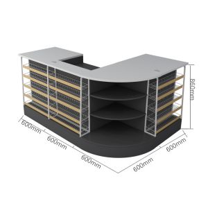 Quality Adjustable Supermarket Steel Checkout Counters With Customized Length wholesale