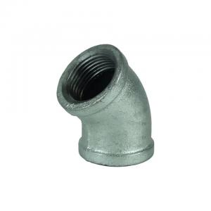 Quality Galvanized Steel Ductile Iron Pipe Fittings Standard Female Connection 45 Degree Elbow wholesale