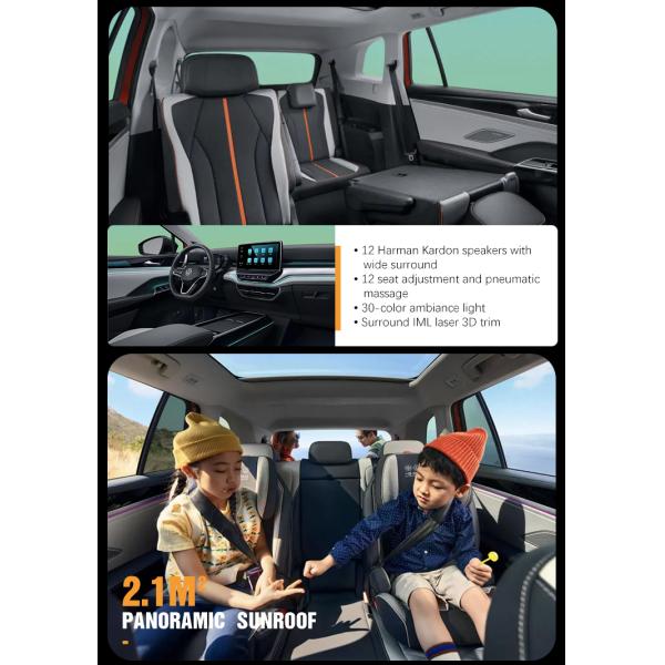 2024 Top Selling Suv Electric Cars 600 Km Range New Car Volk-Swagen id6 VW 0km used car Electric Vehicles