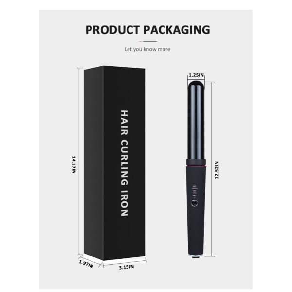 WIFI LED Rotating Barrel Curling Iron , 50W Hot Tools Wand 1 Inch