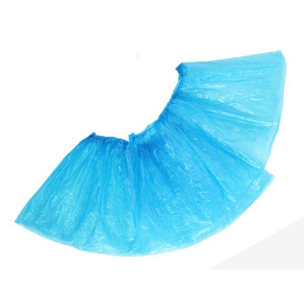 Custom Blue Disposable Waterproof Shoe Covers Low Density Lint - Free