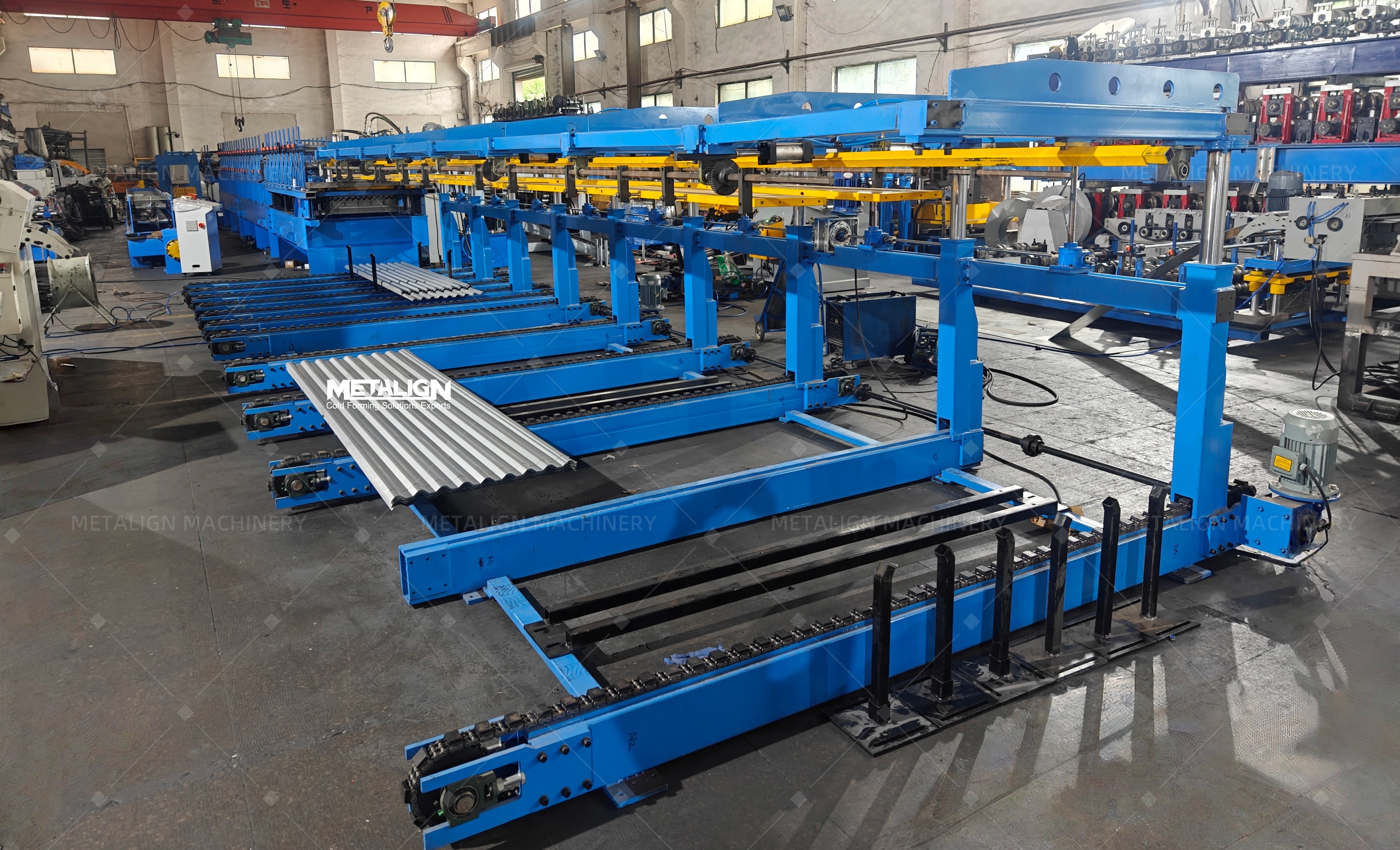 Double-Layer Chain-Driven Roll Forming Machine For Trapezoidal And Corrugated Roof Panels