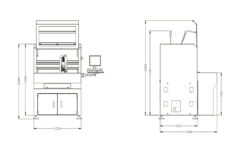 Manual Feeding and Release PCB Router Machine with Magnetic Thimble Positioning