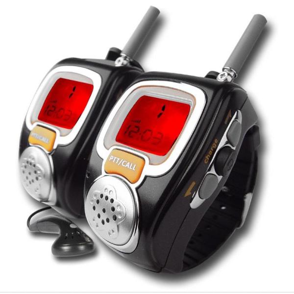freetalker 22 channel watch walkie talkie pair 2-way radio watch phone