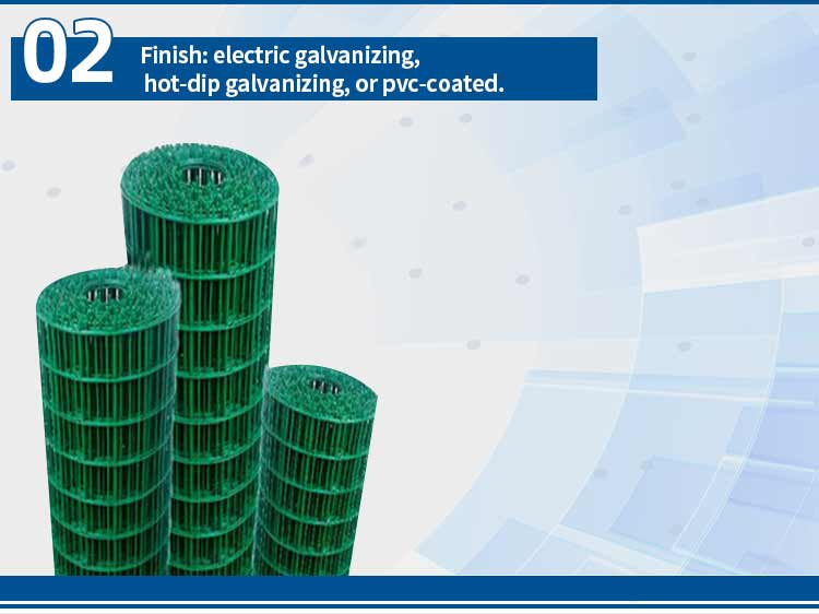 Long Lasting PVC Coated Iron Welded Wire Mesh For Rabbit Chicken Cage 3' 4' 16 Gauge