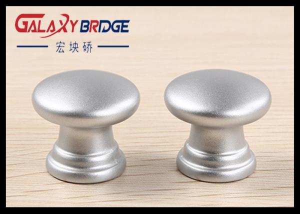 Cheap 25mm Pearl Silver Plastic Cabinet Knobs Round ISO Certificated For  Furniture Drawer Pulls for sale
