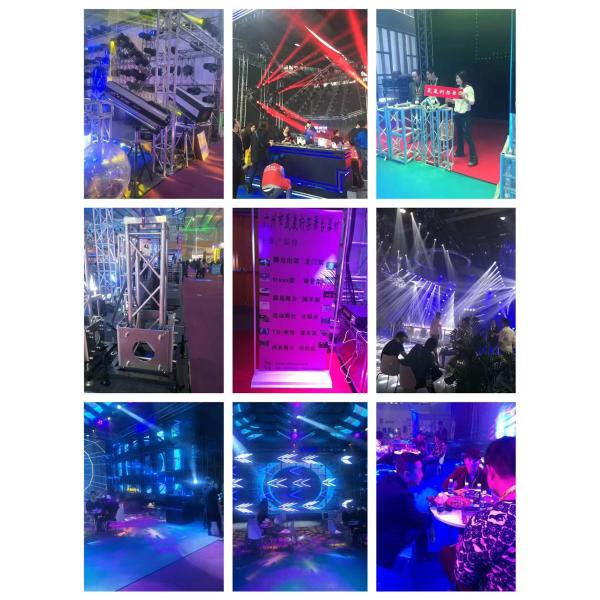 6082-T6 Aluminum Stage Truss Lighting 400x400m With Truss Clamp