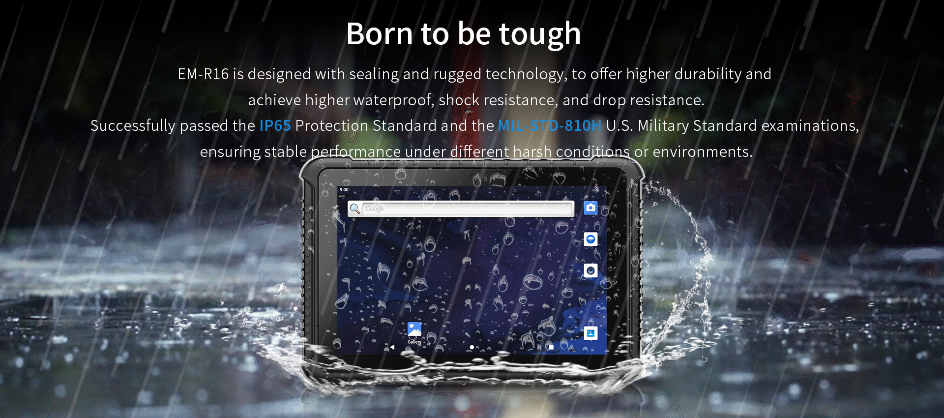 Industrial Tablet PC with Scanner and NFC Card Reader 10-Inch Rugged Android Tablet