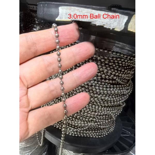Best Selling 2.0mm and 2.4mm Ball Chain Titanium Accessories Stock Available – TA1 Titanium Chain | Custom Color Surface Treatment