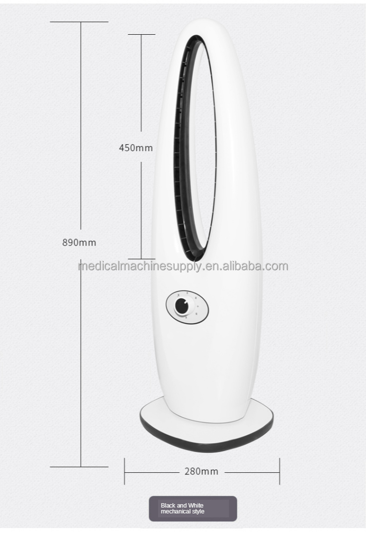 Bladeless Hot Cool Heater Fan with EMC Certification and Remote Control