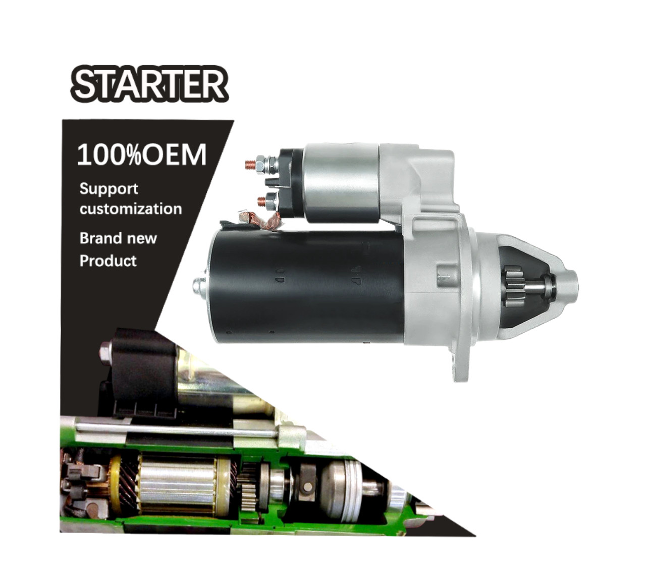 12V 9T CW STARTER 50353510, 50353511, 50496200, 50496201.11.130.922, 11.131.527, AZE2605, AZE2662, IS1149. 0001109008