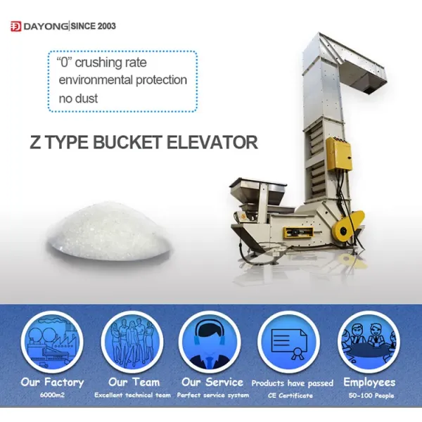 Grain Snack Nuts Z Type Bucket Elevator 2L 380V Z Type Conveyor