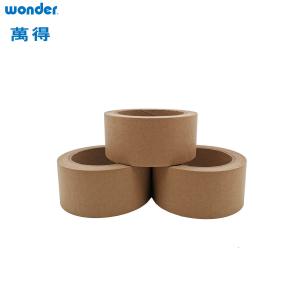 China Degradable Brown Custom Printed Kraft Paper Tape Roll  Box Sealing on sale