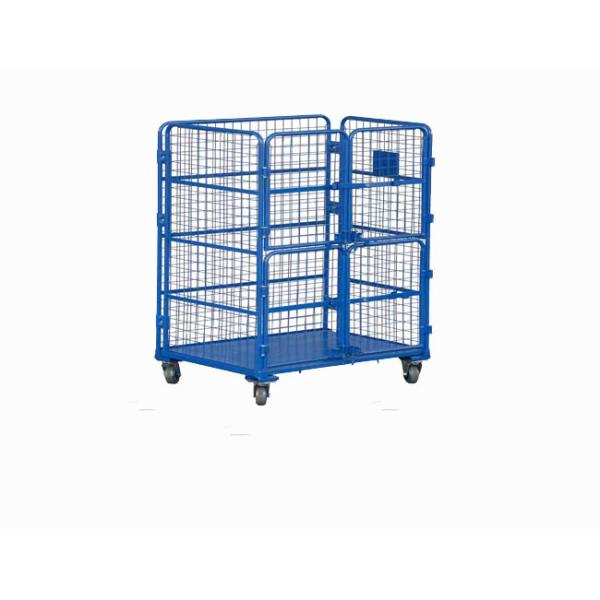 Galvanized 350kg Foldable Wire Mesh Cage Stacking Iron Frame Butterfly