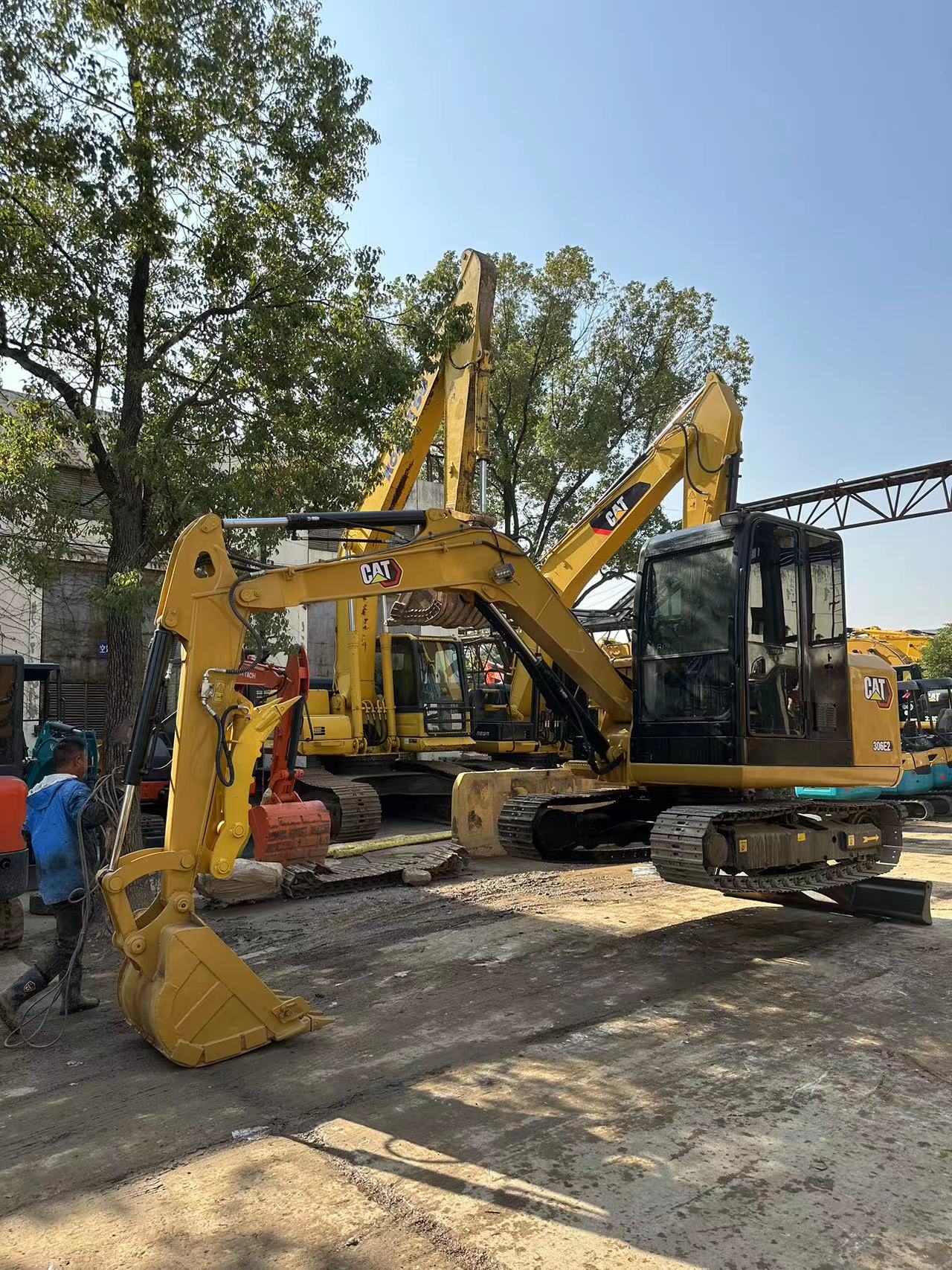 Original Japan Caterpillar Cat 306E Excavator 6 Ton Mini Digger with Hydraulic Valve