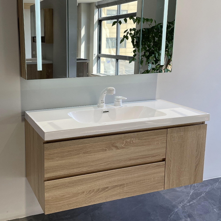 European Style Bathroom Vanity with Quartz Stone Countertop and Luxury Custom Design