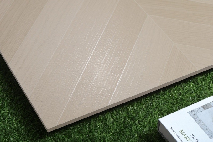 Beige SGS 48"X24" Wood Look Porcelain Tile And Exterior Wall Eco-Friendly Tiles For Balcony