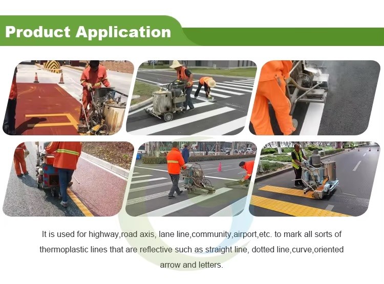 Reflective Thermoplastic Traffic Road Paint Parking Lots Airports Driveways Pavement Marking Material Coating Powder Liquid