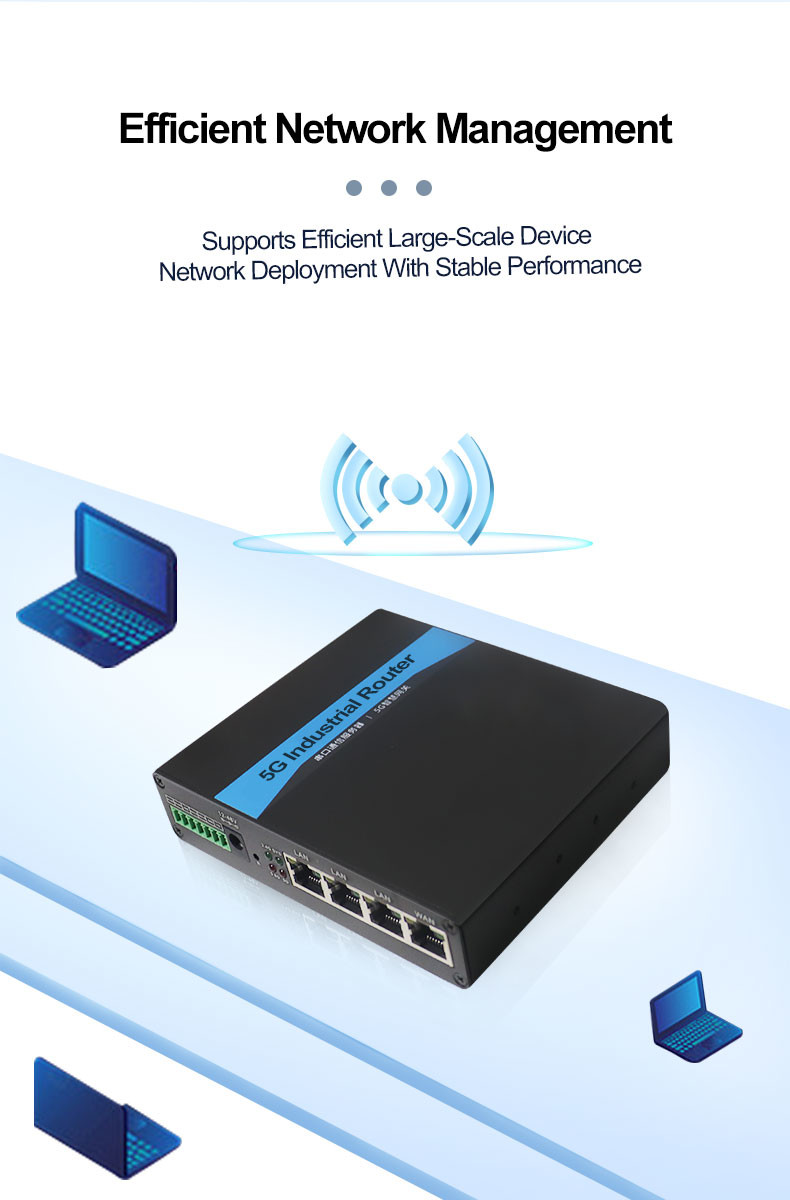 Anti Interference 4G 5G Industrial Router Practical 1000Mbps Wireless