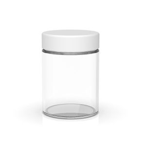 Airtight Glass Concentrate Jars Round 4 Oz Straight Sided Jar