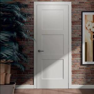 China Simple Apartment Shaker Interior Hard Wood Door Wooden Panel Design on sale