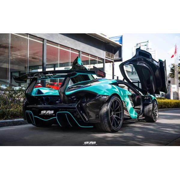 For McLaren P1 Body Kit P1 Upgraded GTR Style Front and Rear Bumper Spoilers Carbon Fiber Body Kit