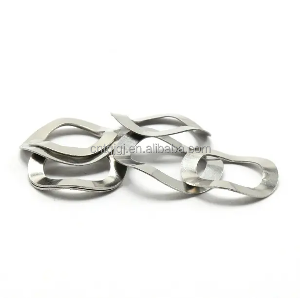Black Stainless Steel 301 Elastic Locking Wave Spring Washer for Split Style