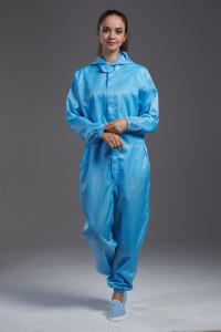 China Autoclaved Dust Proof Overalls Reusable Gown Humanized Design For SMT Workshop on sale