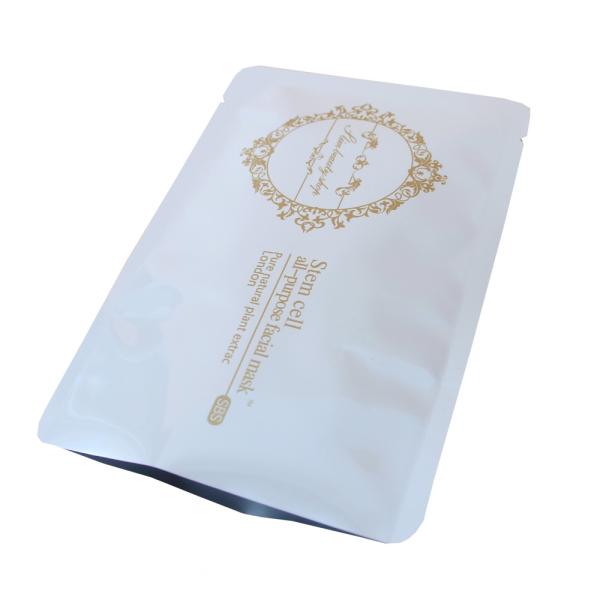 Heat Seal Customized Printed Aluminum Foil Facial Mask Packaging Bags With Tear Notch